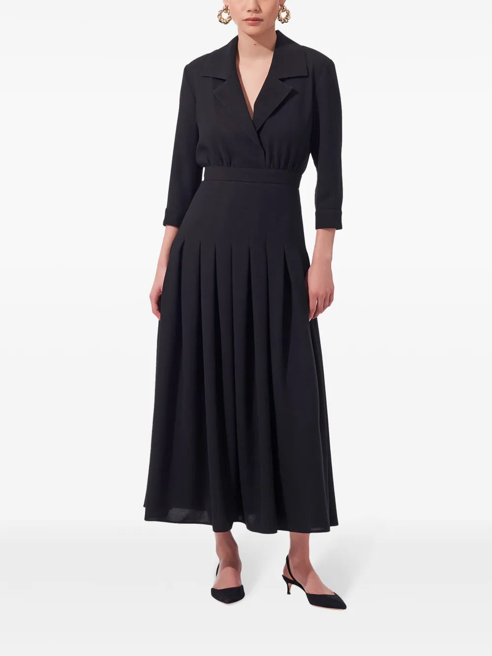 Pleated Maxi Dress