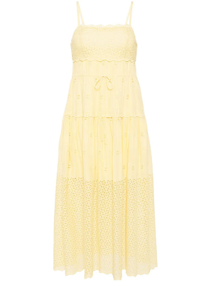 Isadore Broderie-Anglaise Midi Dress