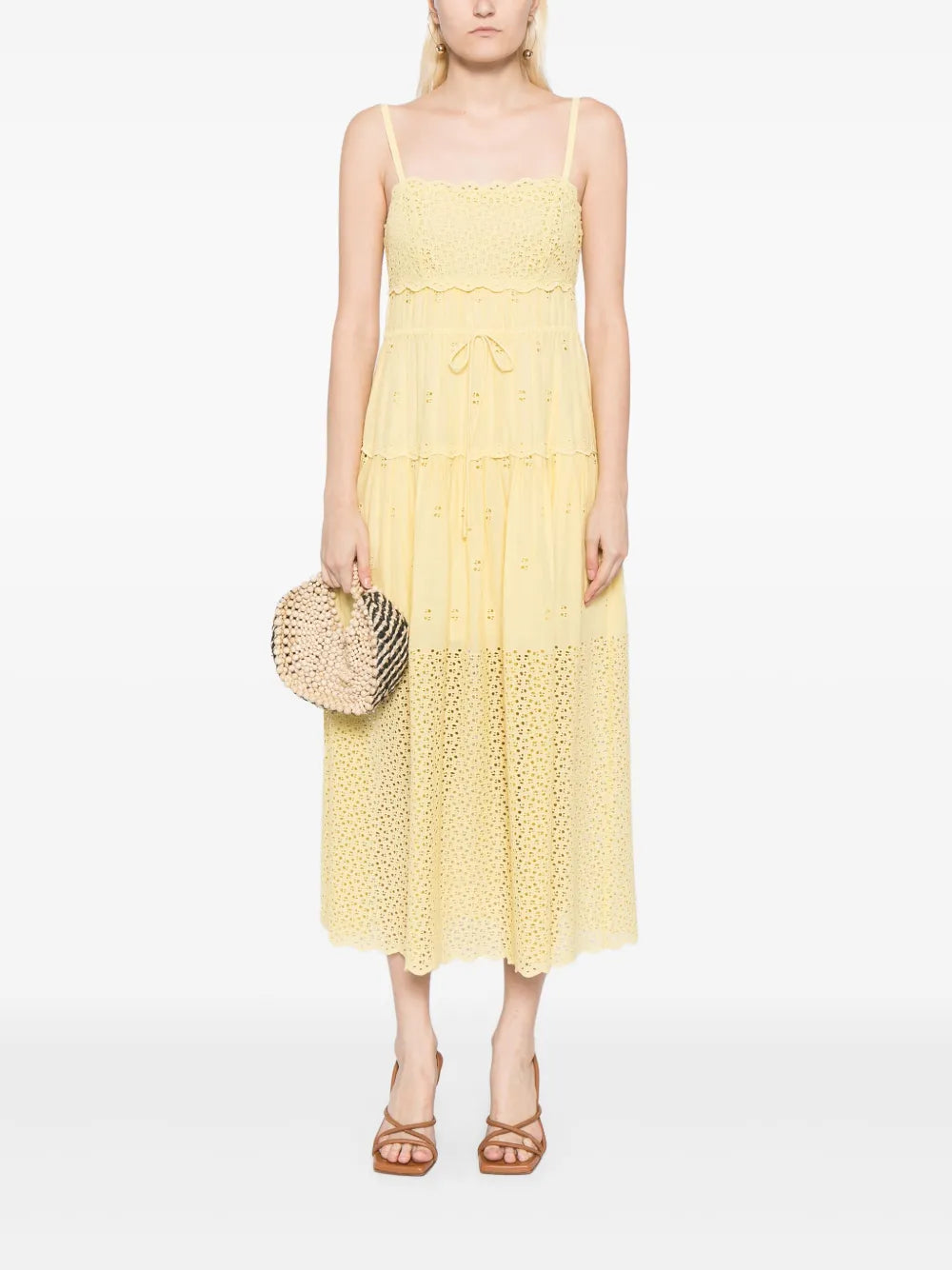 Isadore Broderie-Anglaise Midi Dress