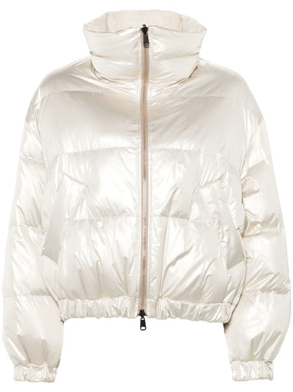 Iridescent-Effect Down Jacket