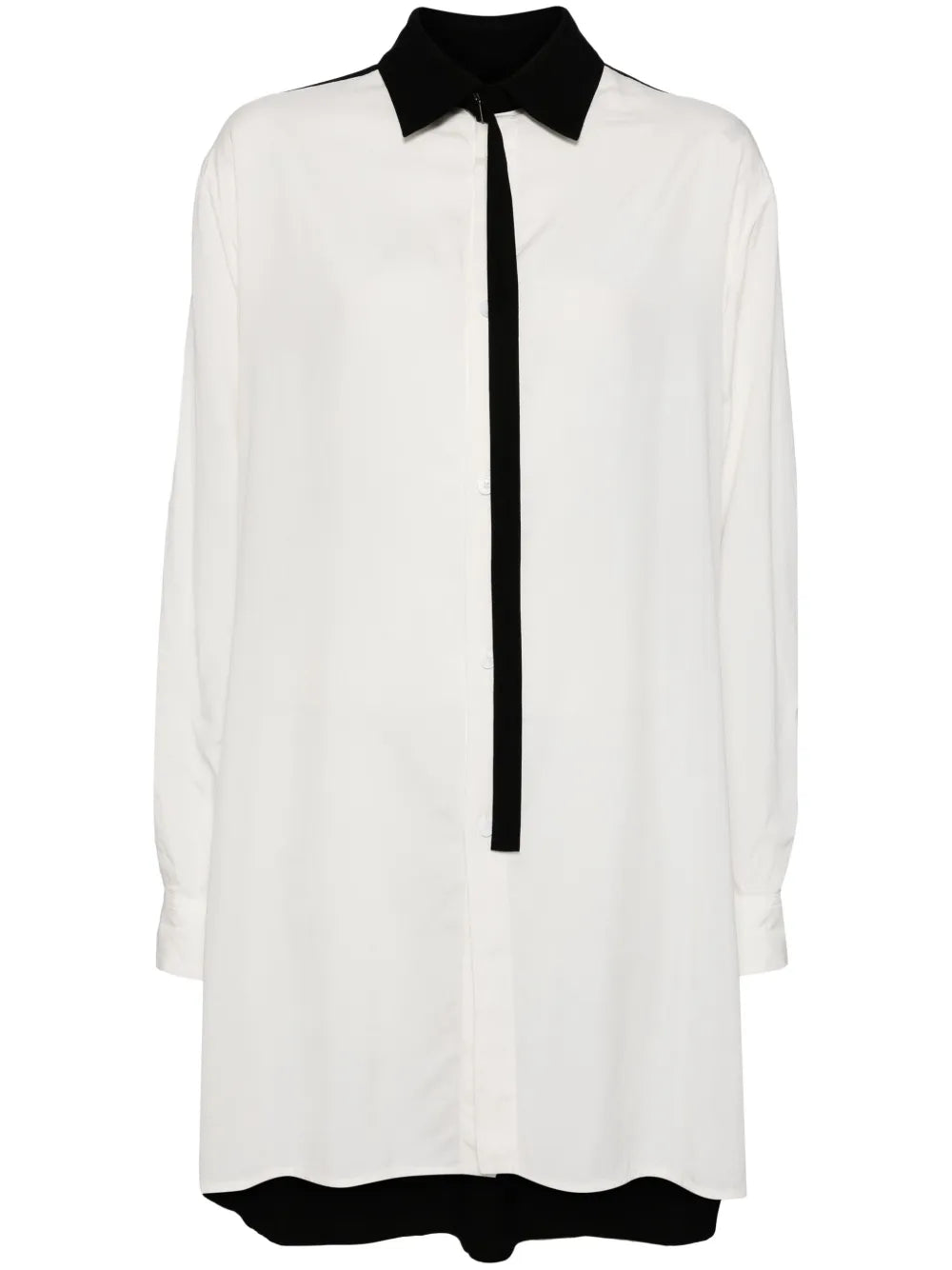 Panelled Long-Sleeved Shirt