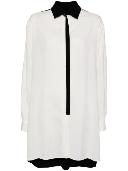 Panelled Long-Sleeved Shirt