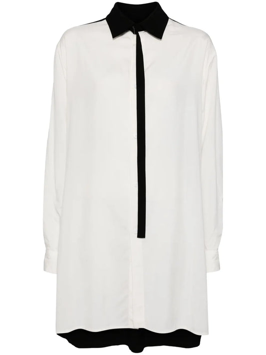 Panelled Long-Sleeved Shirt
