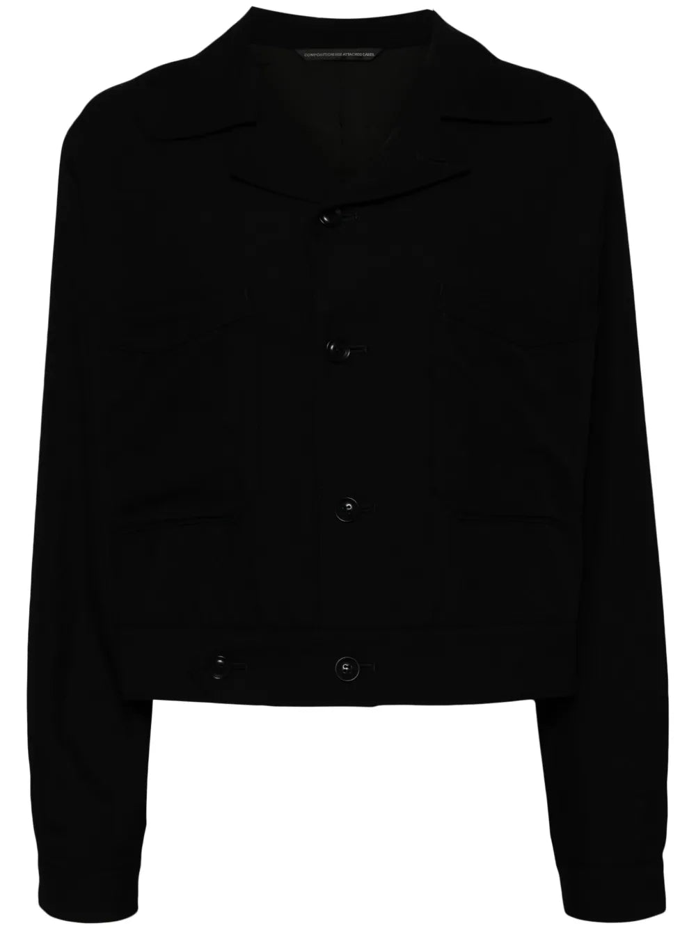 Single-Breasted Cropped Jacket