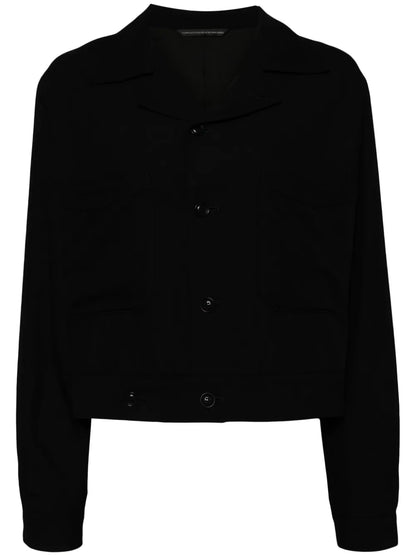 Single-Breasted Cropped Jacket