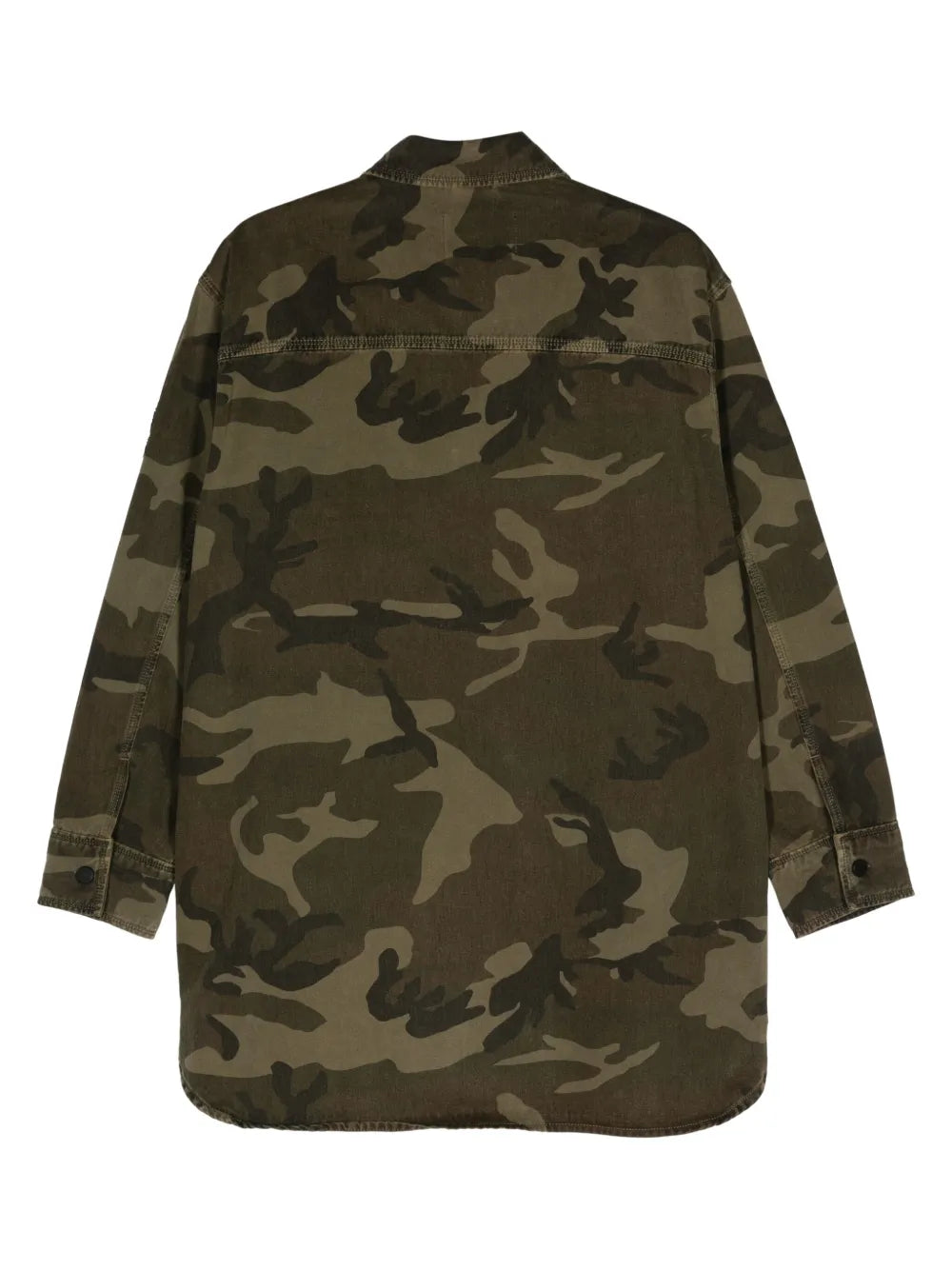 Lily Camouflage-Pattern Shirt Dress
