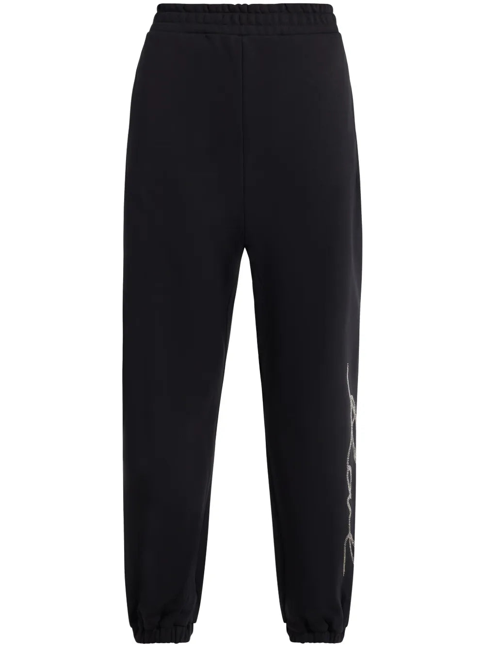 Rhinestone-Embellished Track Pants