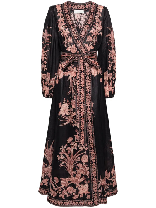 Waverly Wrap Midi Dress