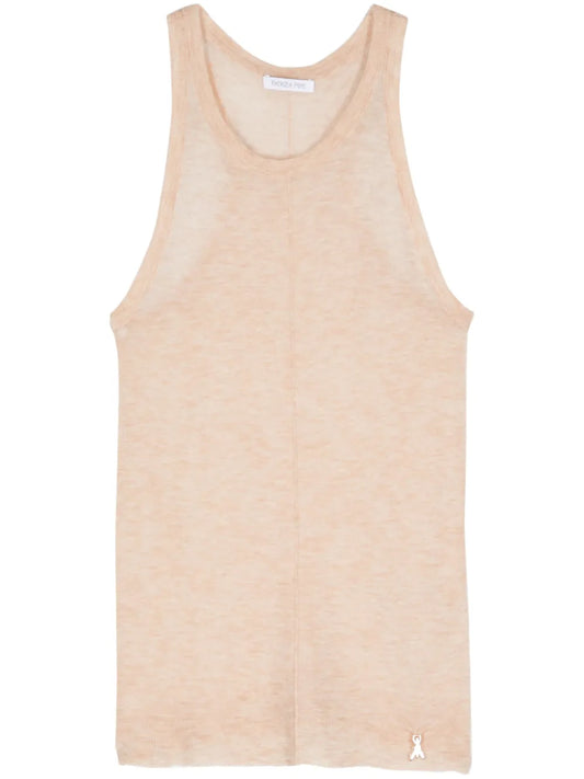 Fine-Knit Wool Knitted Top