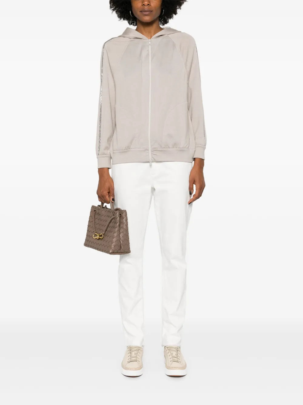 Monili Chain-Detail Hooded Jacket