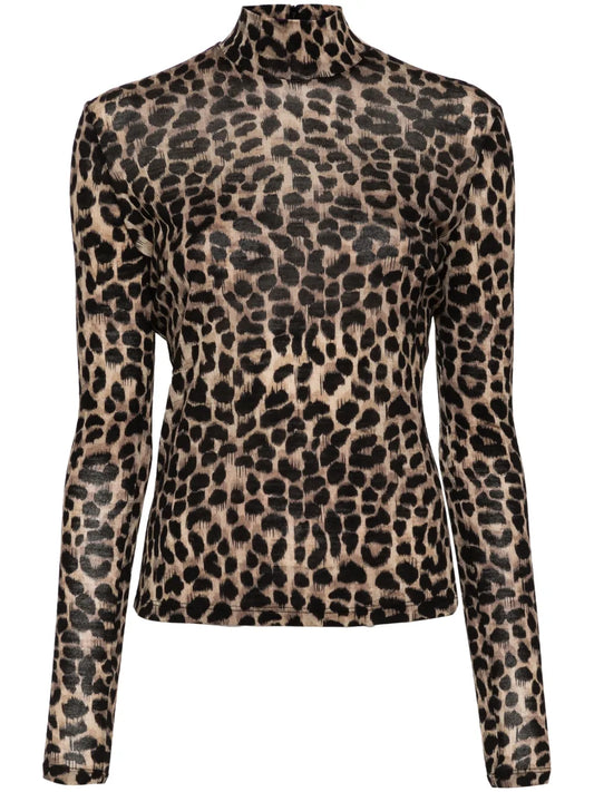 Animalier-Print Jersey T-Shirt