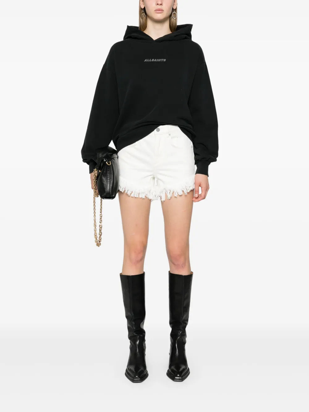 Astrid Frayed Denim Shorts