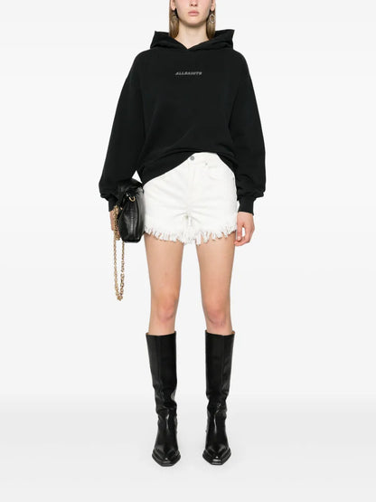 Astrid Frayed Denim Shorts