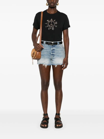 Idaho Mid-Rise Denim Shorts