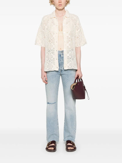 Milly Organic Cotton Crochet Top