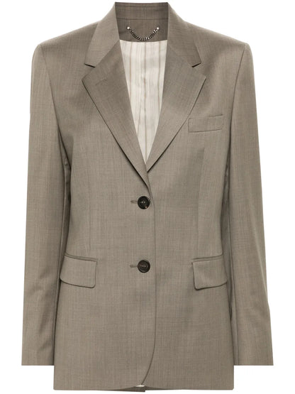 Single-Breasted Wool Blazer