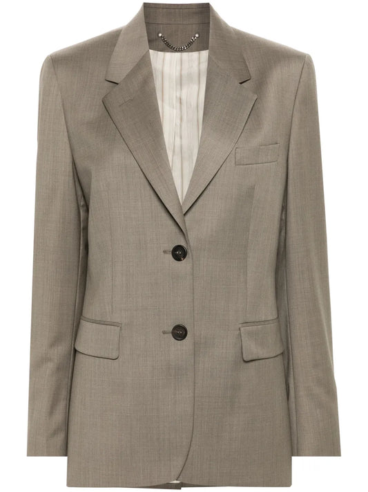 Single-Breasted Wool Blazer