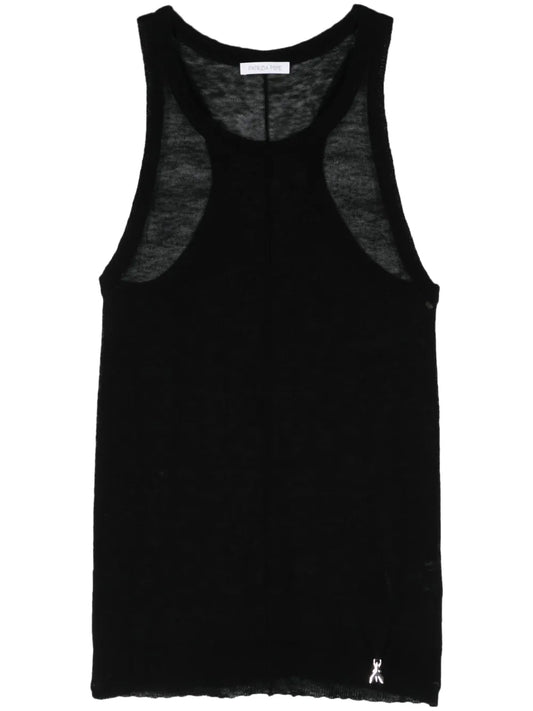 Fine-Knit Wool Knitted Top