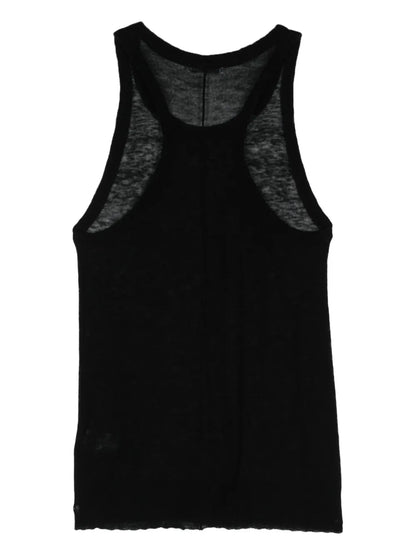 Fine-Knit Wool Knitted Top