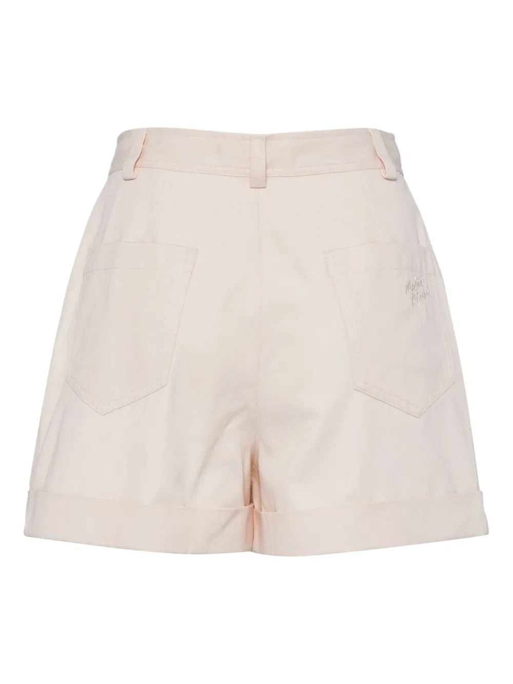 Pleated Rolled-Hem Shorts