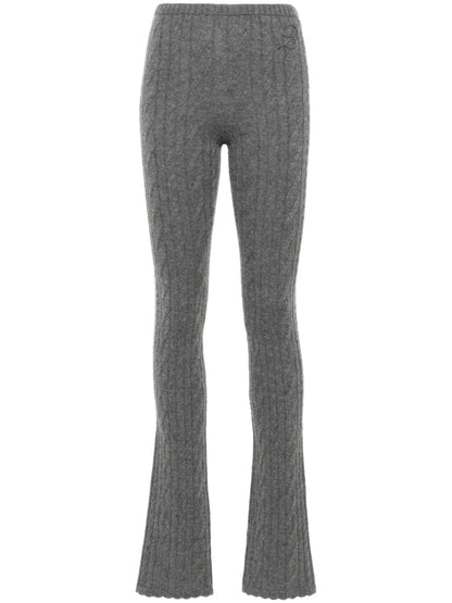 Cable-Knit Straight Trousers