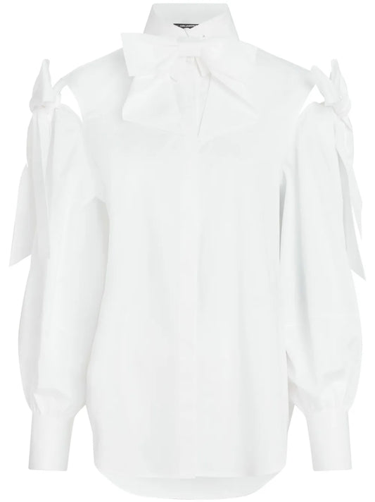 Kl Studio Bow-Detail Poplin Shirt