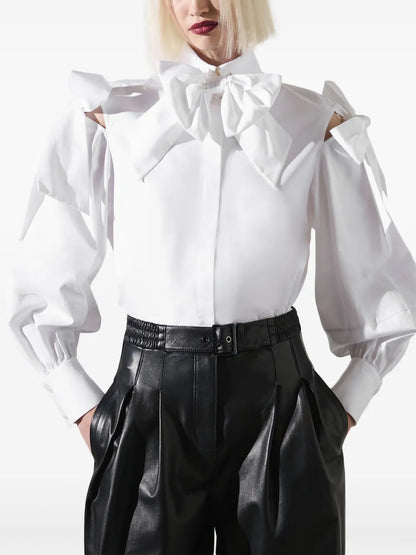 Kl Studio Bow-Detail Poplin Shirt