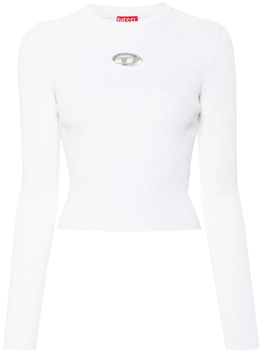 Oval D-Plaque Fine-Ribbed Top