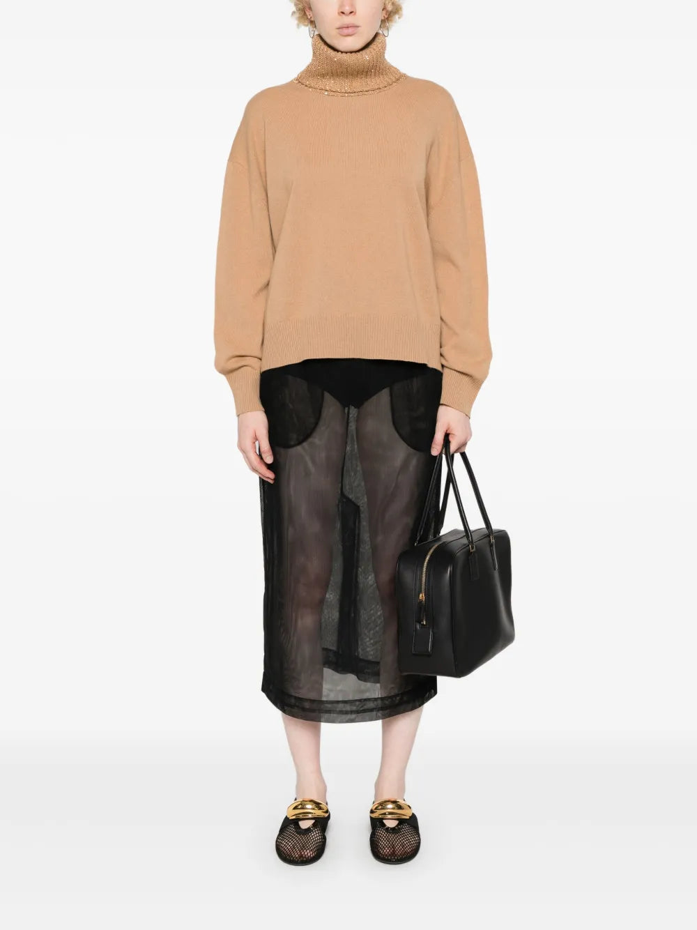 Sequin-Embellished Knitted Jumper
