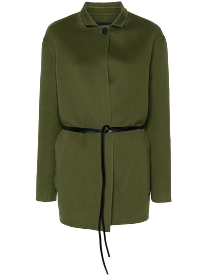 Belted Single-Breasted Coat