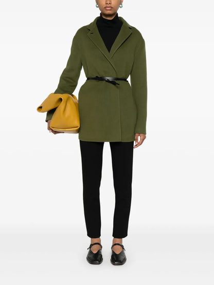 Belted Single-Breasted Coat