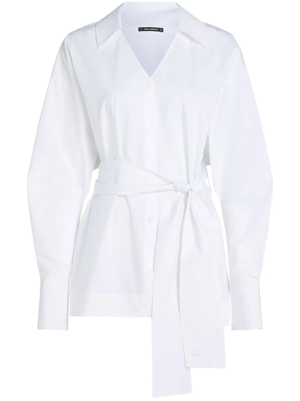Belted Poplin Shirt