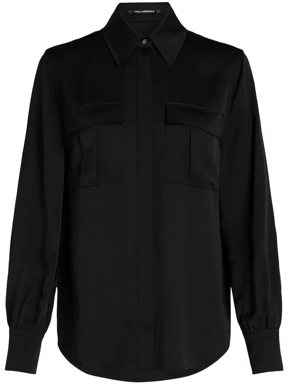 Satin Cargo Shirt