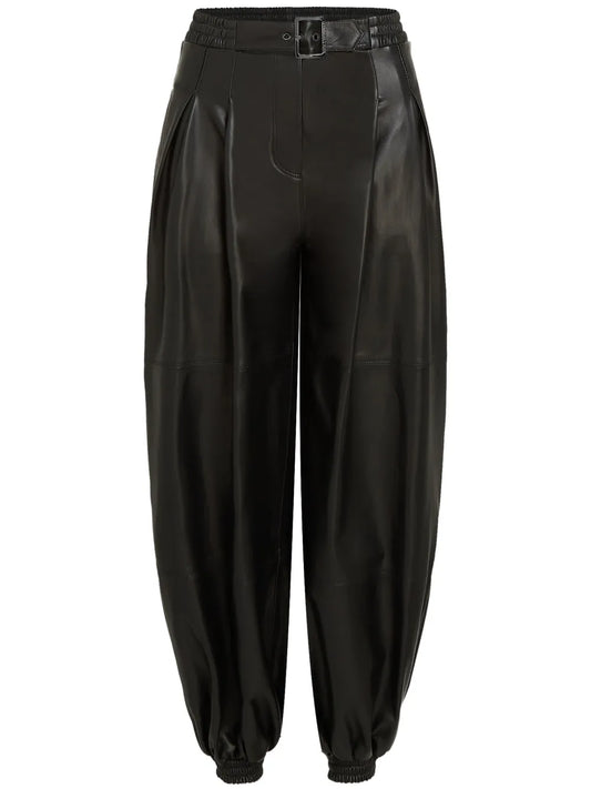 Kl Studio Voluminous Leather Trousers