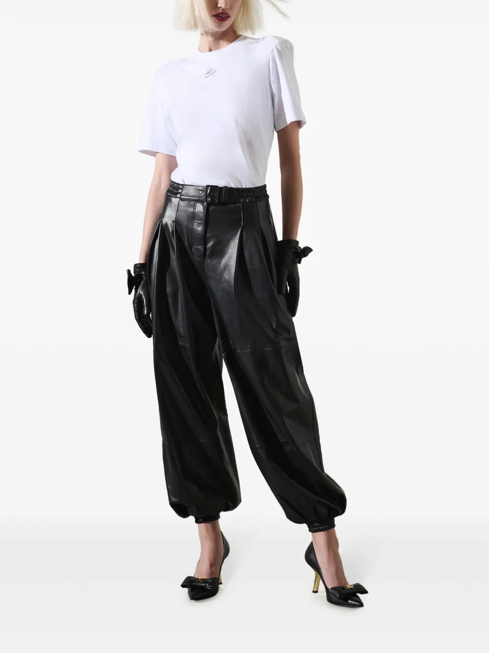 Kl Studio Voluminous Leather Trousers
