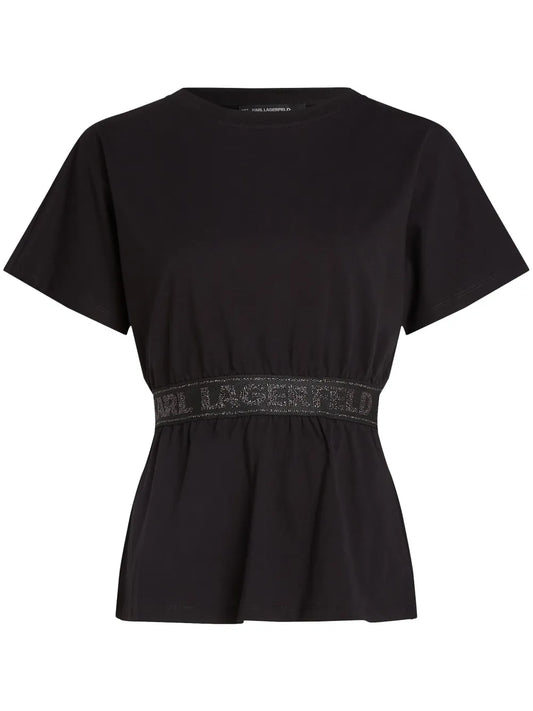 Glitter Logo-Tape T-Shirt