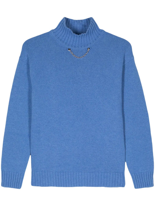 Chain-Embellished Jumper
