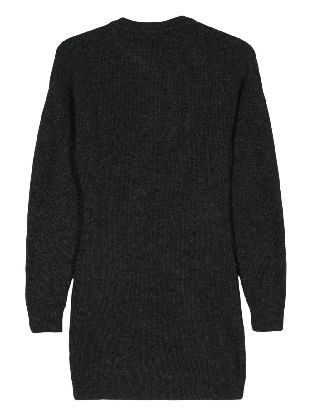 Chain-Embellished Knitted Dress