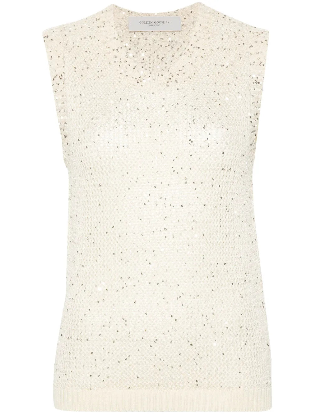 Melyssa Sequin-Embellished Knitted Top