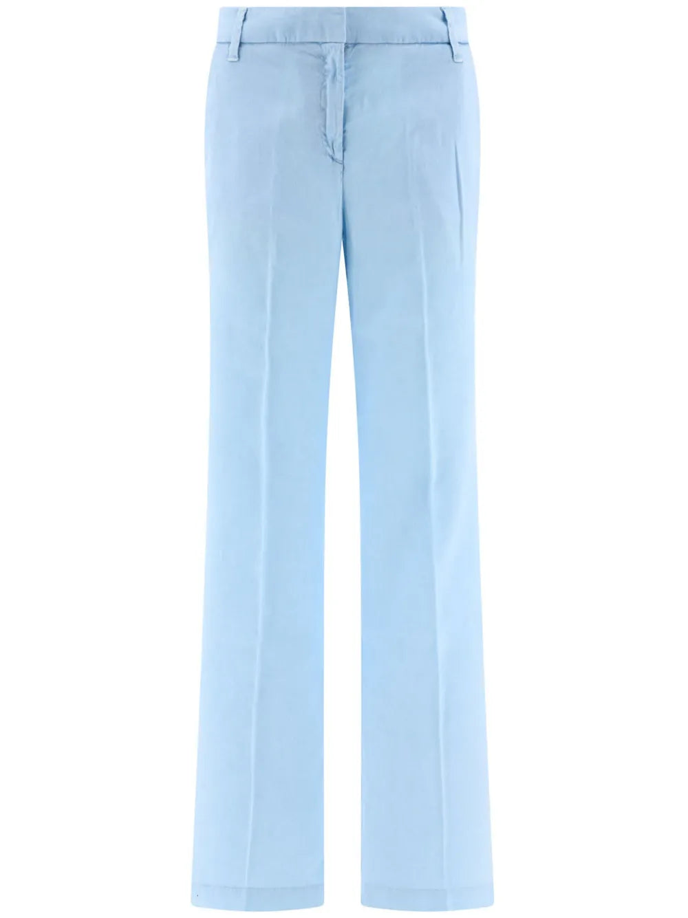 Pressed-Crease Straight-Leg Trousers