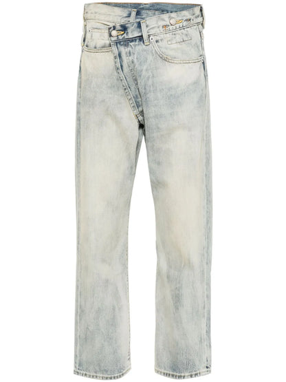 Crossover Mid-Rise Tapered Jeans