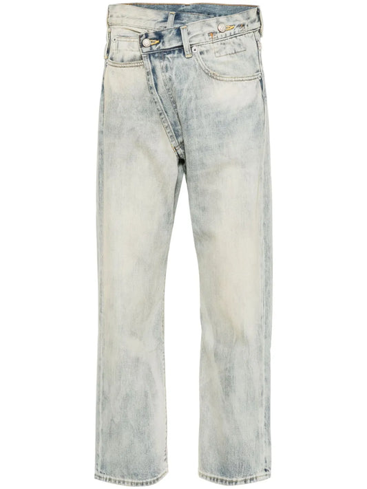 Crossover Mid-Rise Tapered Jeans