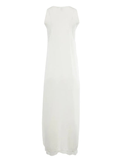 Layered Fine-Knit Maxi Dress