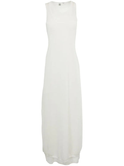 Layered Fine-Knit Maxi Dress