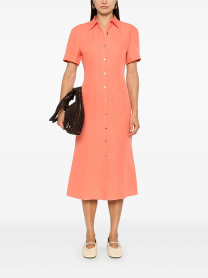 Linen Midi Dress
