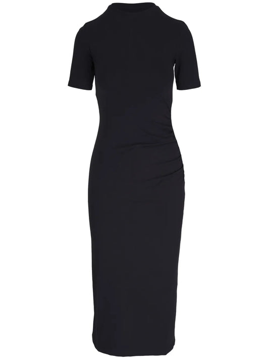 Side-Draped Midi Dress