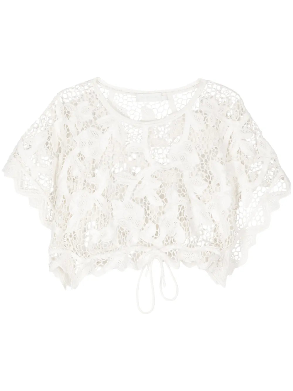 Cropped Cord-Lace Top