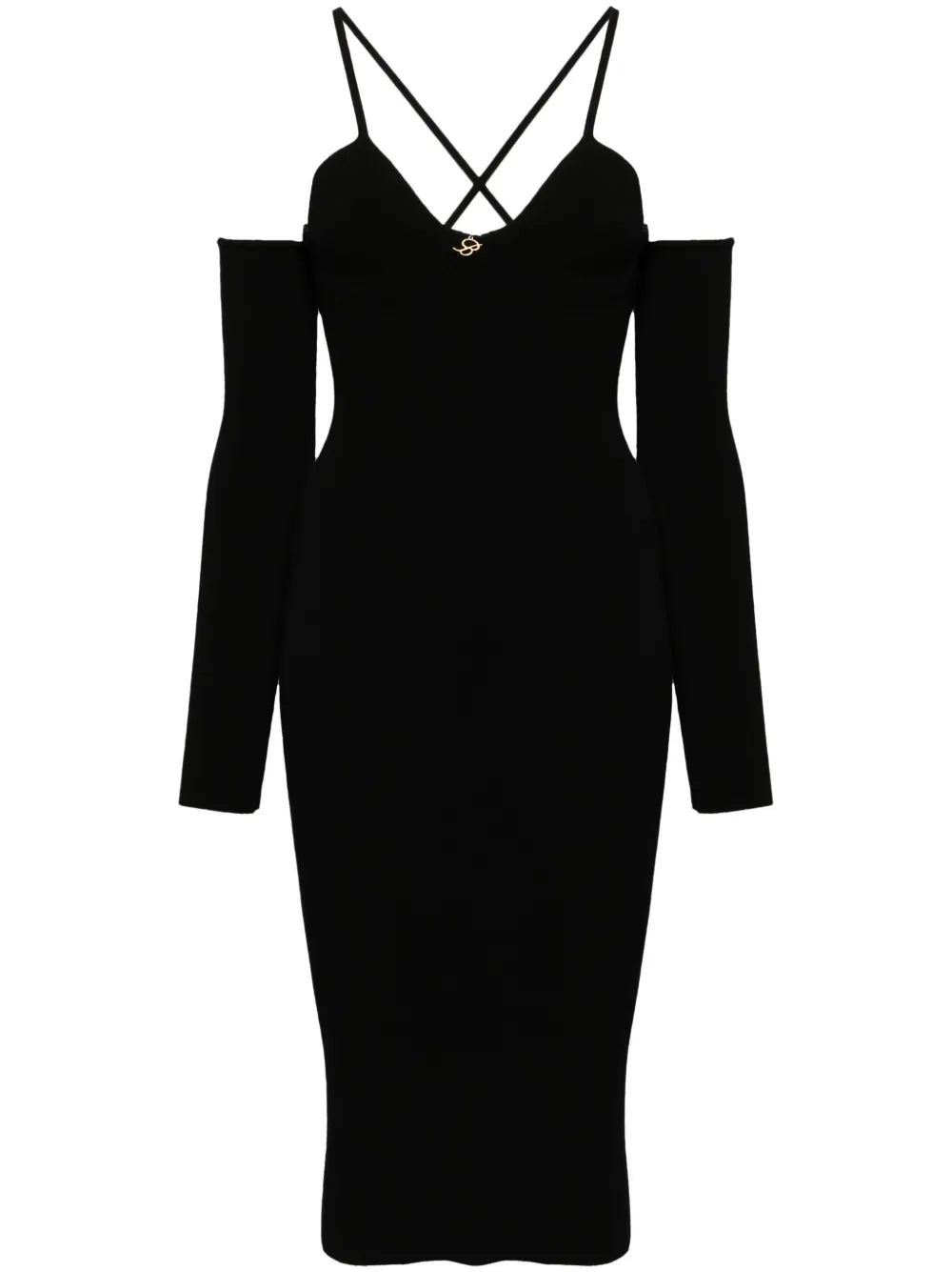 Detachable Sleeves Dress