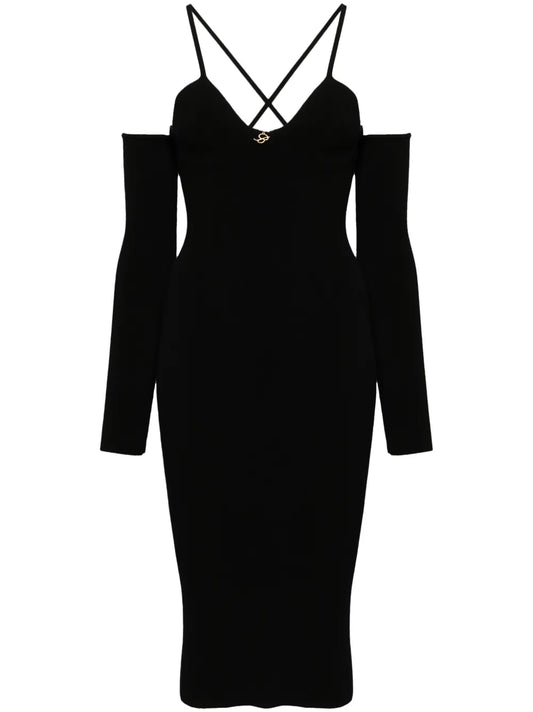 Detachable Sleeves Dress