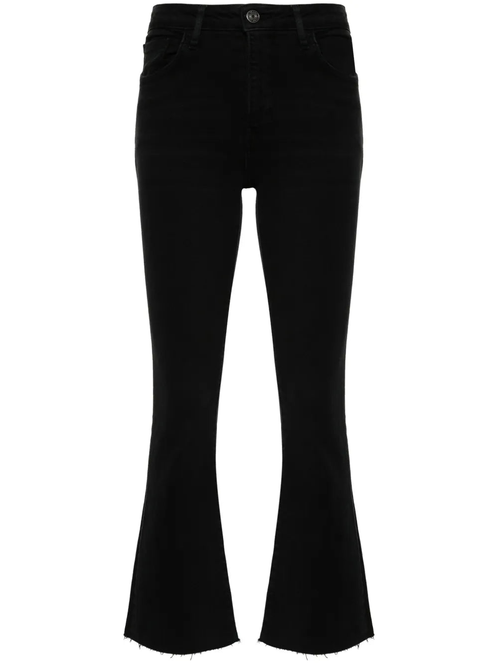 Le Crop Mini Boot Raw Fray Jeans